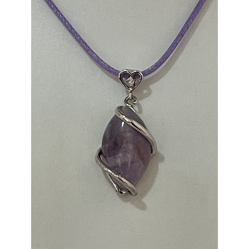 Pendentif navette Améthyste