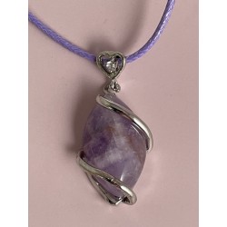 Pendentif navette Améthyste