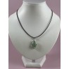 Pendentif navette aventurine verte