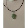 Pendentif navette aventurine verte