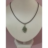 Pendentif navette aventurine verte