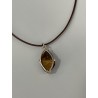 Pendentif navette oeil de tigre