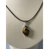 Pendentif navette oeil de tigre