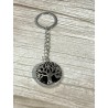 Porte-clés arbre de vie et améthyste