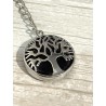 Porte-clés arbre de vie et améthyste