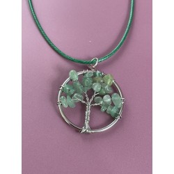 Pendentif arbre de vie et pierres