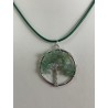 Pendentif arbre de vie et pierres