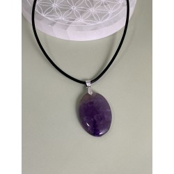 Pendentif cabochon améthyste