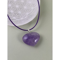 Pendentif coeur Améthyste