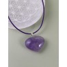 Pendentif coeur Améthyste