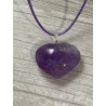 Pendentif coeur Améthyste