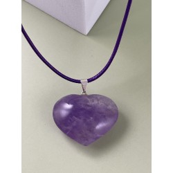 Pendentif coeur Améthyste