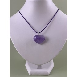 Pendentif coeur Améthyste