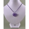 Pendentif coeur Améthyste