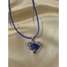 Pendentif coeur swing en Sodalite