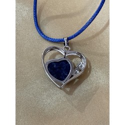 Pendentif coeur swing en Sodalite
