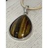 Pendentif serti oeil de tigre