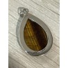 Pendentif serti oeil de tigre
