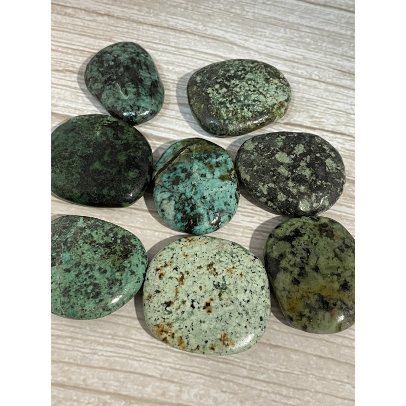 Chrysocolle - Galet plat