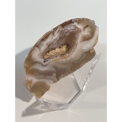 Petite géode d'agate et de quartz