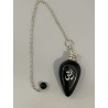 Pendule OM agate noire