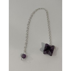 Pendule merkaba améthyste PM