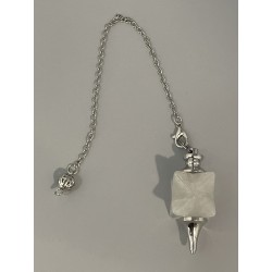 Pendule merkaba et pointe quartz