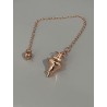 Pendule en laiton, couleur cuivre
