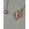 Pendule en laiton, couleur cuivre