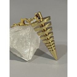 Pendule laiton cone 002