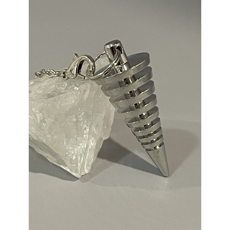 Pendule laiton cone 002