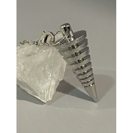 Pendule laiton cone 002