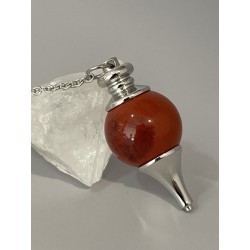 Pendule séphoroton jaspe rouge