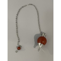 Pendule séphoroton jaspe rouge