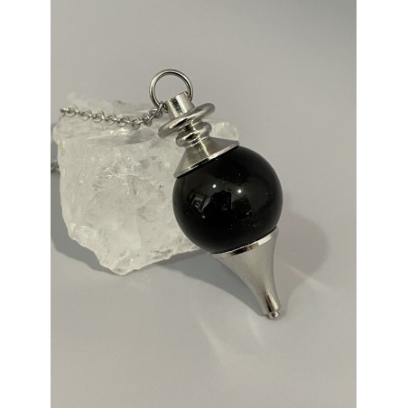 Pendule séphoroton Obsidienne noire
