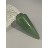 Pendule en forme de cône, en aventurine verte.