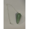Pendule en forme de cône, en aventurine verte.