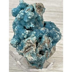 Hémimorphite bleue cristallisée
