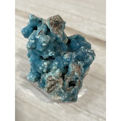 Hémimorphite bleue cristallisée
