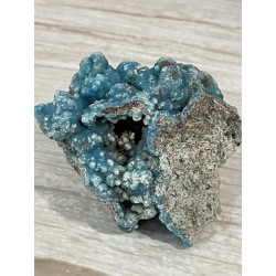 Hémimorphite bleue cristallisée