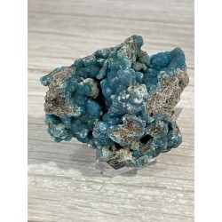 Hémimorphite bleue cristallisée