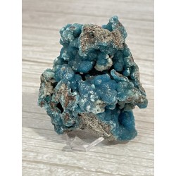 Hémimorphite bleue cristallisée