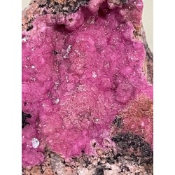 Cobaltocalcite cristallisée zoomé - pièce unique.