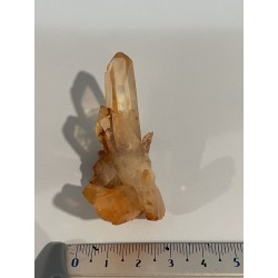 Groupe de quartz tangerine hématoïde