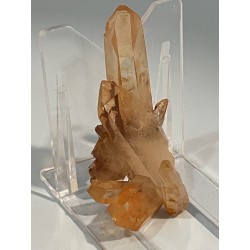 Groupe de quartz tangerine hématoïde