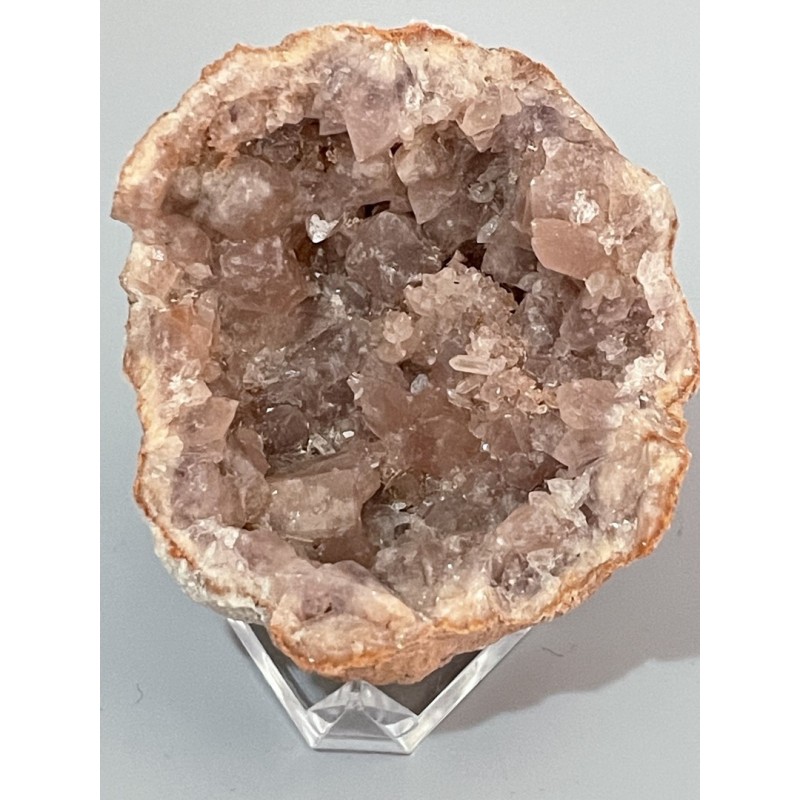 Géode améthyste rose