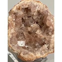 Géode améthyste rose