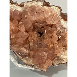 Géode améthyste rose