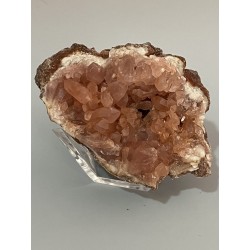 Géode améthyste rose