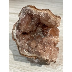 Géode améthyste rose